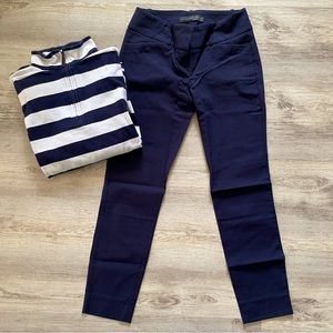 The Limited Exact Stretch Navy Work Pants